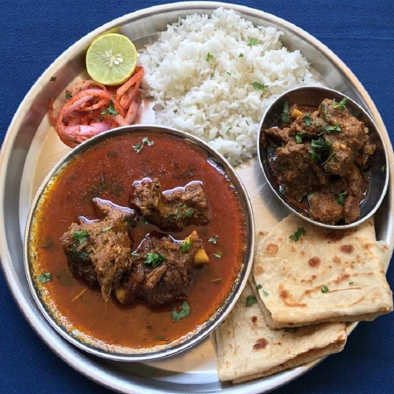 Mutton Thali (2 pc)