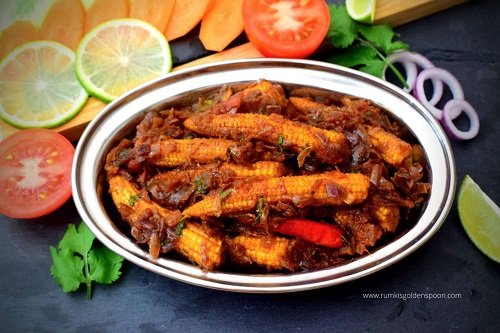 Baby Corn Aloo Masala